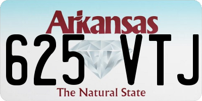 AR license plate 625VTJ