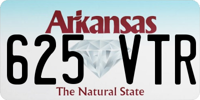 AR license plate 625VTR