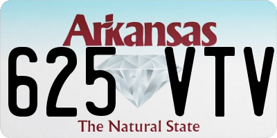 AR license plate 625VTV