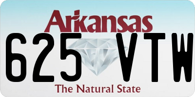 AR license plate 625VTW