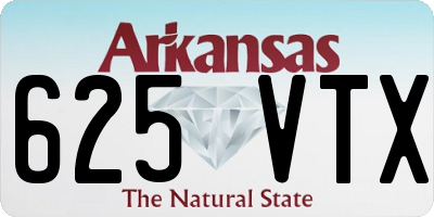 AR license plate 625VTX