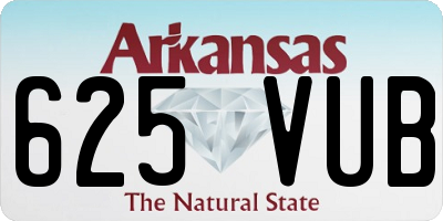 AR license plate 625VUB