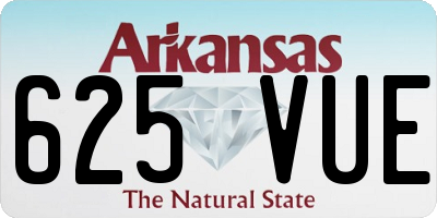 AR license plate 625VUE