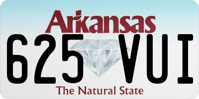 AR license plate 625VUI