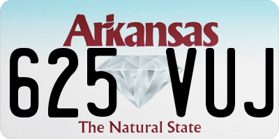 AR license plate 625VUJ