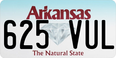 AR license plate 625VUL