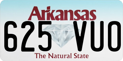 AR license plate 625VUO