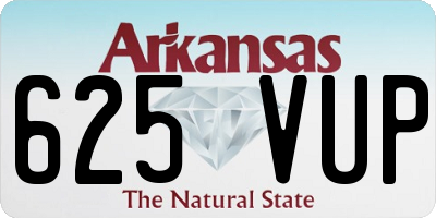 AR license plate 625VUP