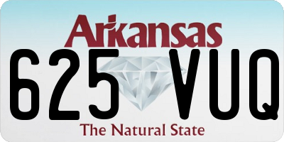AR license plate 625VUQ