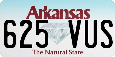 AR license plate 625VUS