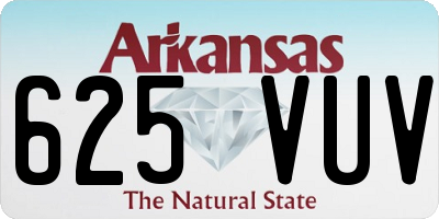 AR license plate 625VUV