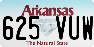 AR license plate 625VUW