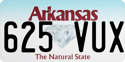 AR license plate 625VUX