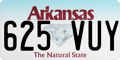 AR license plate 625VUY