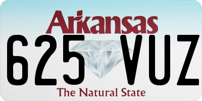 AR license plate 625VUZ
