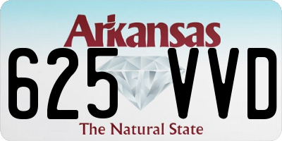 AR license plate 625VVD