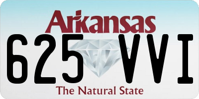 AR license plate 625VVI