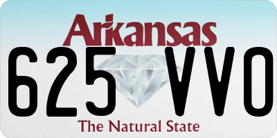 AR license plate 625VVO