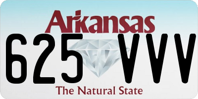 AR license plate 625VVV
