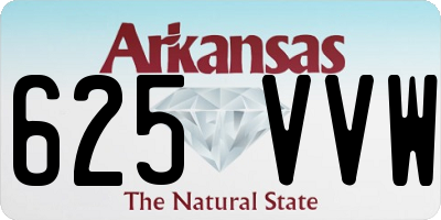 AR license plate 625VVW
