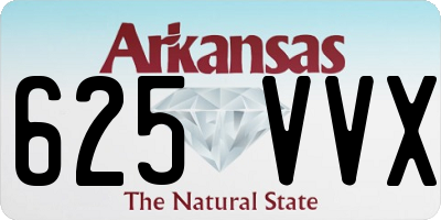 AR license plate 625VVX