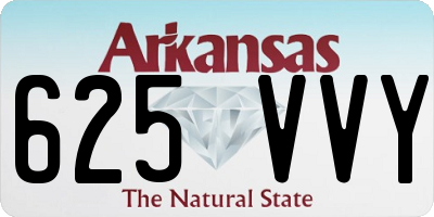 AR license plate 625VVY