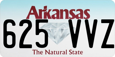AR license plate 625VVZ
