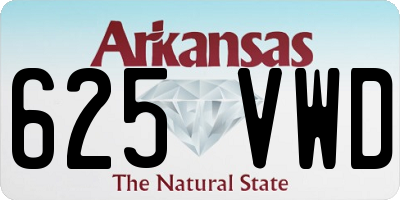 AR license plate 625VWD