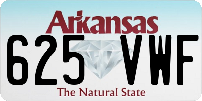 AR license plate 625VWF