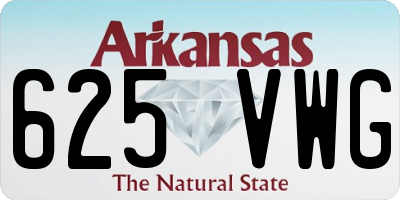 AR license plate 625VWG