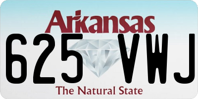 AR license plate 625VWJ