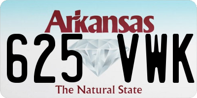 AR license plate 625VWK
