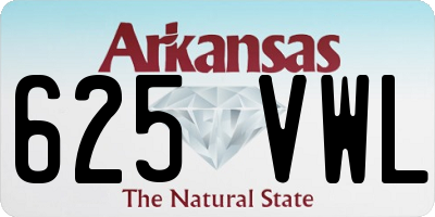AR license plate 625VWL
