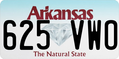 AR license plate 625VWO