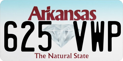 AR license plate 625VWP