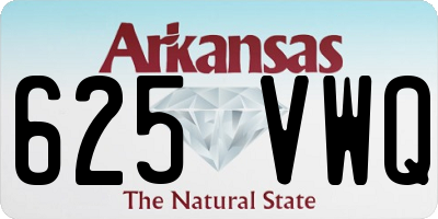 AR license plate 625VWQ
