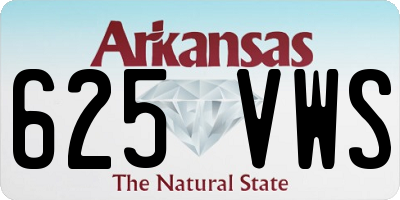 AR license plate 625VWS