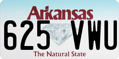 AR license plate 625VWU
