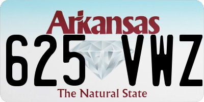 AR license plate 625VWZ