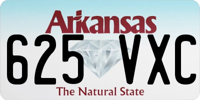 AR license plate 625VXC