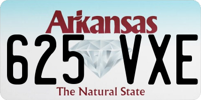 AR license plate 625VXE