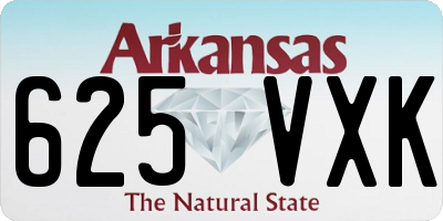 AR license plate 625VXK