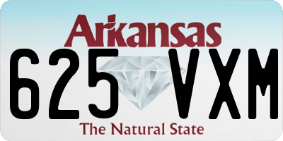 AR license plate 625VXM