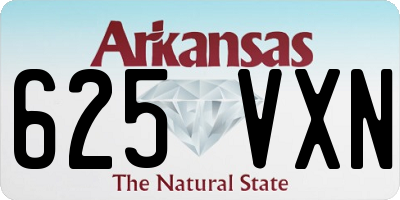 AR license plate 625VXN
