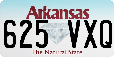 AR license plate 625VXQ