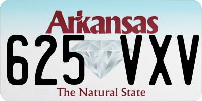AR license plate 625VXV