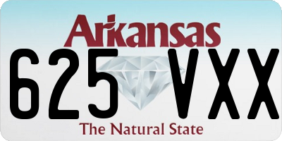 AR license plate 625VXX