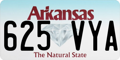 AR license plate 625VYA