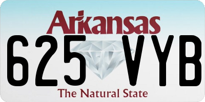 AR license plate 625VYB