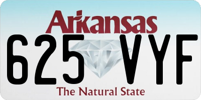 AR license plate 625VYF